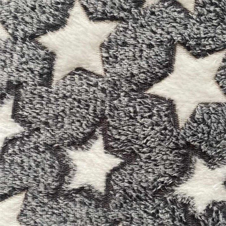Jacqiard Minky Plush Fabric